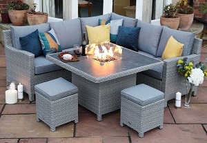 Supremo Catalan Mini Corner Firepit Set | Northern Zone Delivery Only